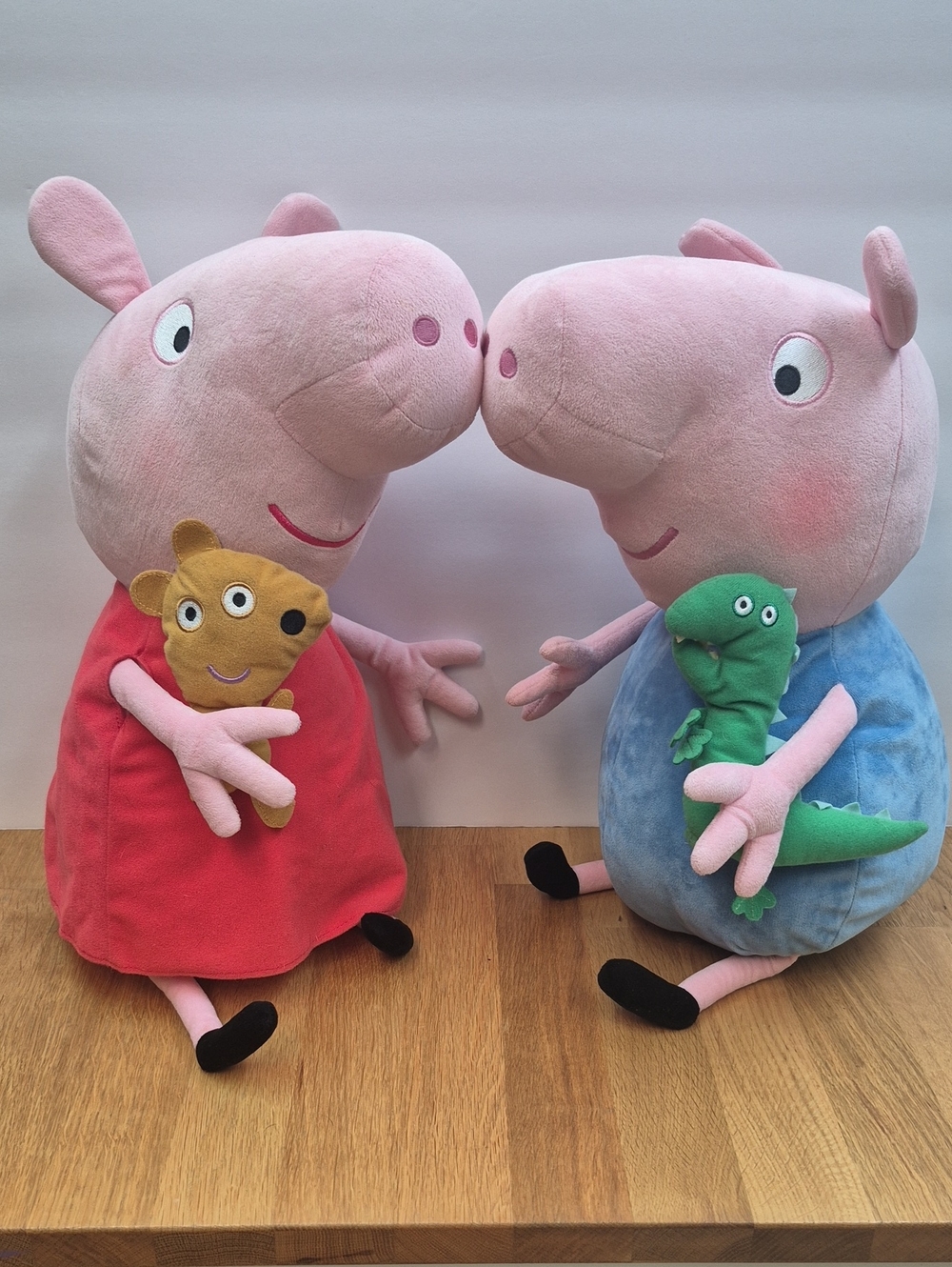 Large 20" Ty Peppa and George Plush